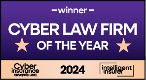 2024 Cyber Law Firm of the Year Badge by the Cyber Insurance Awards USA