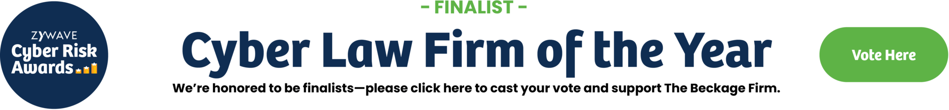 Zywave Cyber Risk Awards_Vote The Beckage Firm_Cyber Law Firm of the Year
